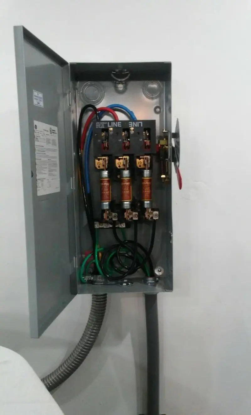 Three-phase disconnect switch installed for Electrical Wiring & Rewiring in Hobart
